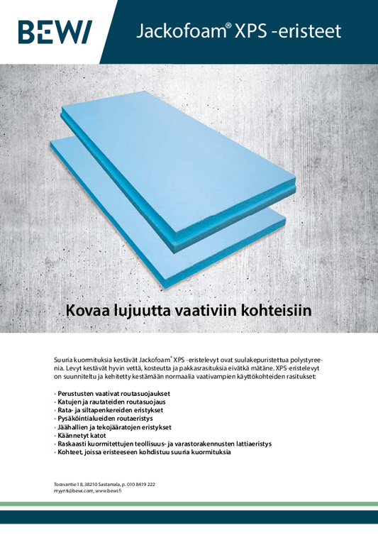 Jackofoam XPS300 - 100 mm (1 paketti = 4 levyä)